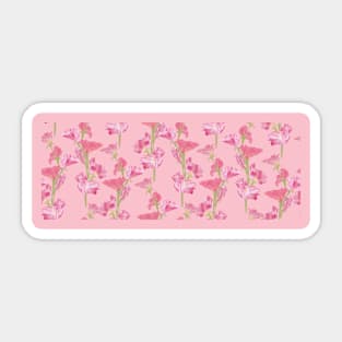 Pink Floral Sticker